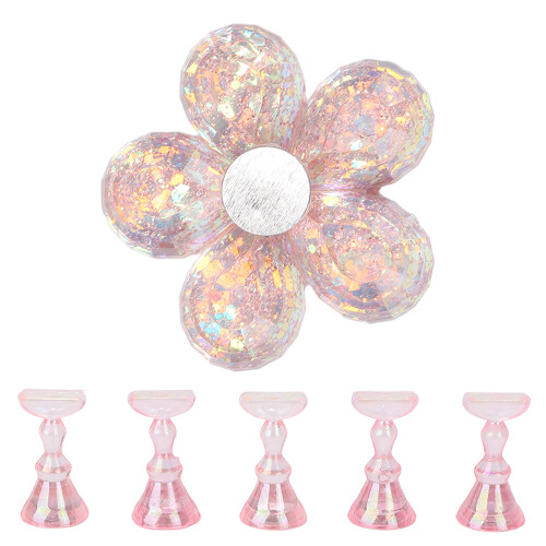 (Pink) Magnetische nagelstandaard professioneel wit 1