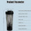 (B,Black)Portable Electric Protein Shaker Bottle - Free Your Hands 5