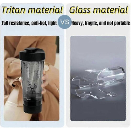 (B,Blue)Portable Electric Protein Shaker Bottle - Free Your Hands 2