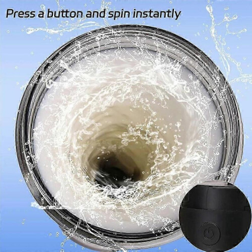 (B,Black)Portable Electric Protein Shaker Bottle - Free Your Hands 1