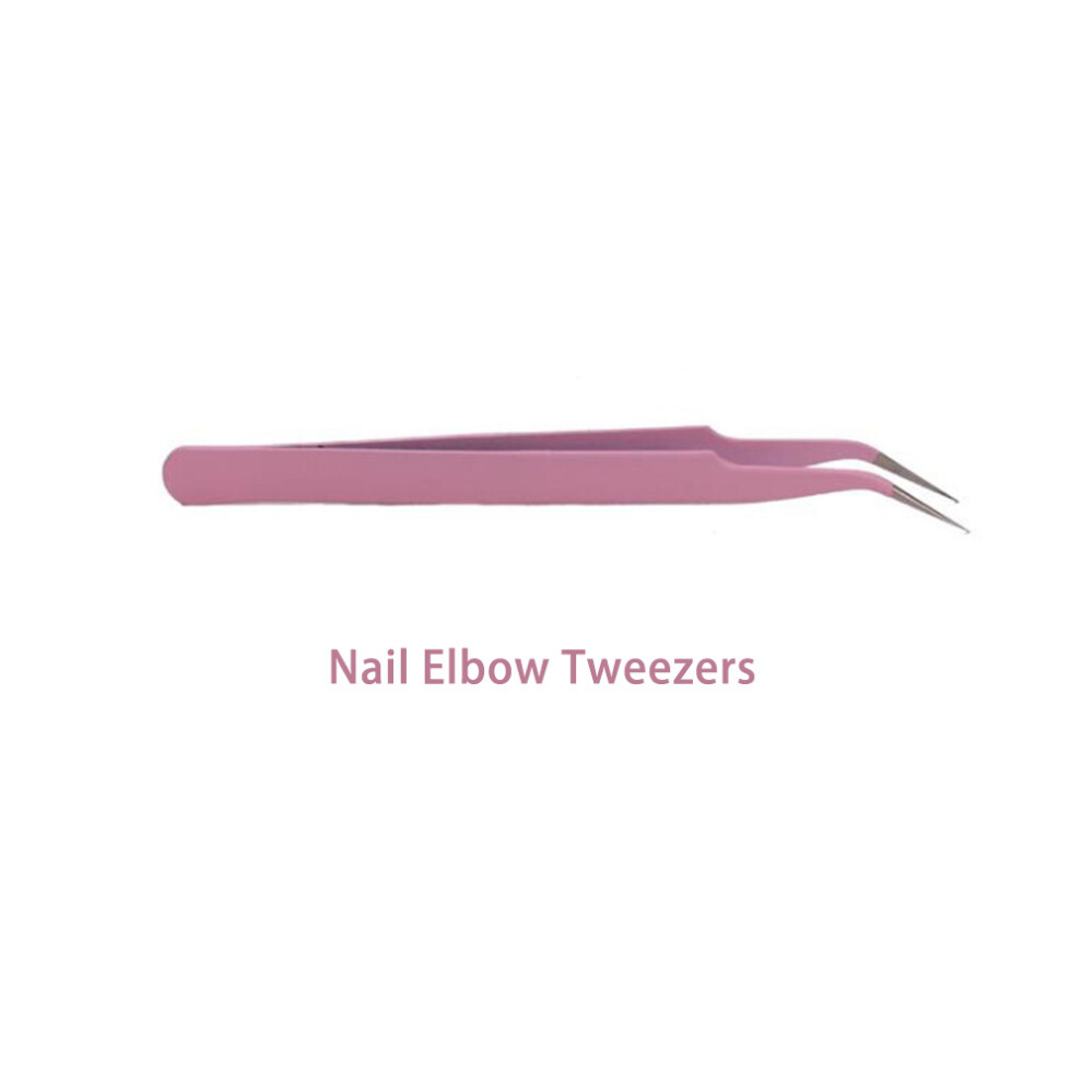 Stainless Steel Eyebrow Eyelash Tweezers Nail Art Tips