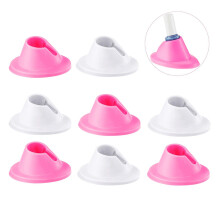 8Pcs Nail Polish Bottle Holder Rubber Organizer