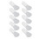 (Fanshaped Thumb Type) 10Pcs Silicone Mask Brush Mini Handle Mud Applicator 2