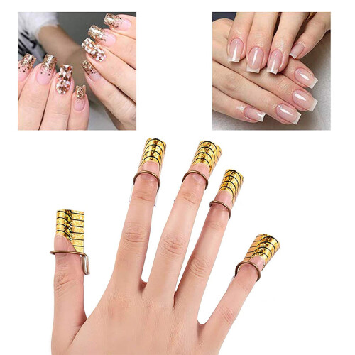 Reusable Nail Extension Guide Adjustable French Nail Mold Tips 1