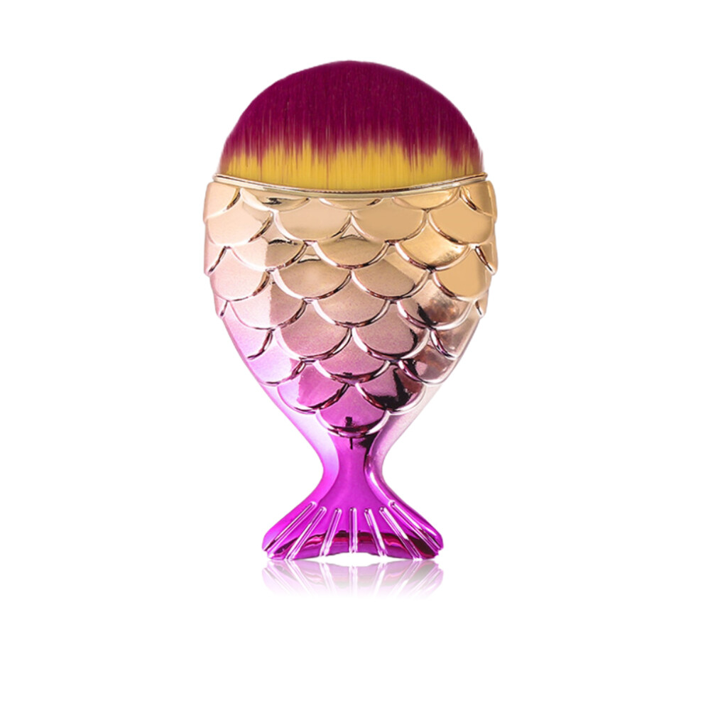 Fish Tail Makeup Brushes, Soft Mermaid Cosmetic Brush Tool