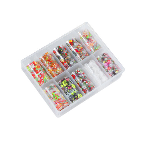 10x kerst/halloween nagelstickers 1