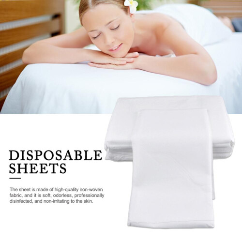100Pcs 180x80cm Disposable Waterproof Spa Sheets