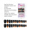 24Pcs Black Full Cover Press On Nails 2