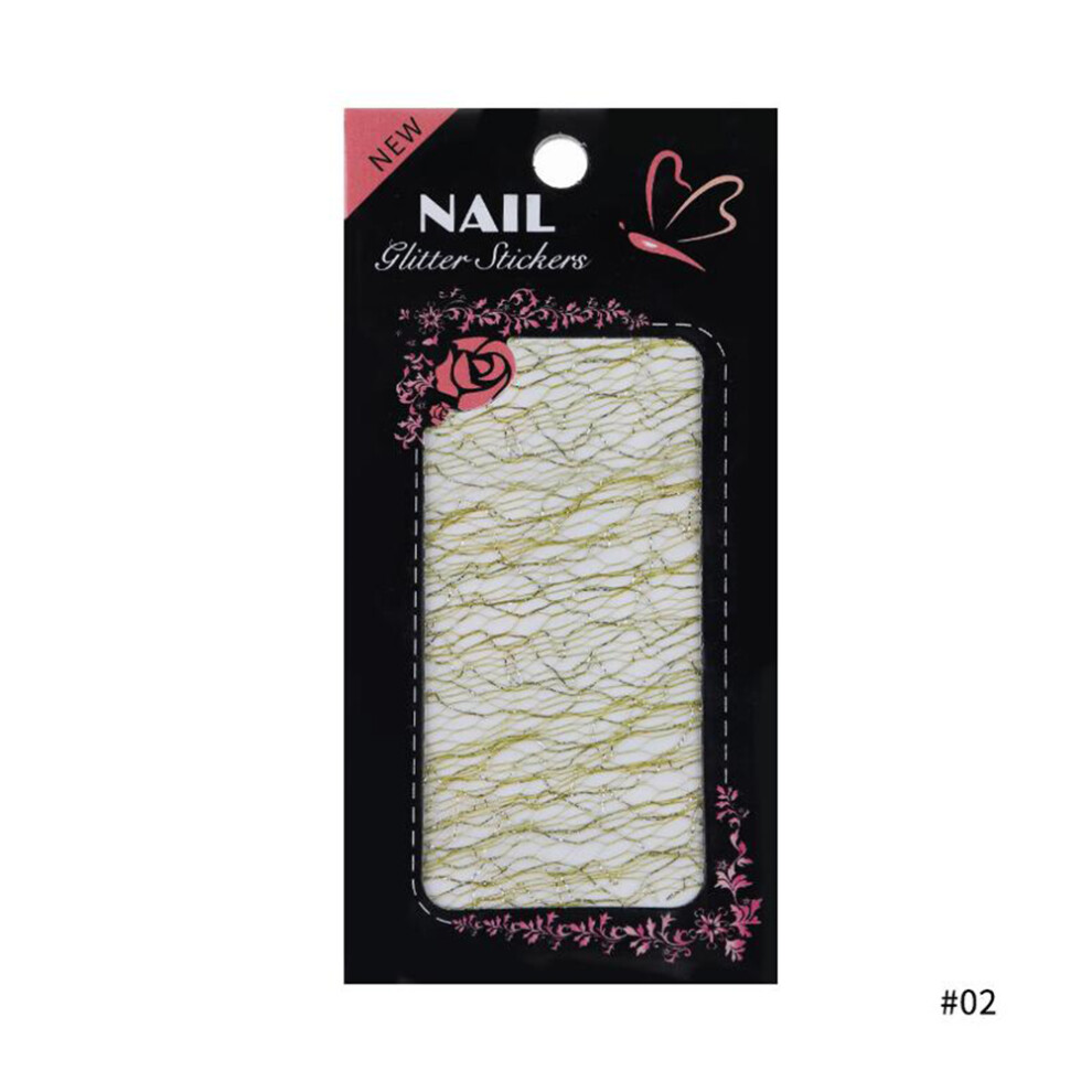 DIY Manicure Decal Wraps 3D Adhesive Mesh Nail Sticker