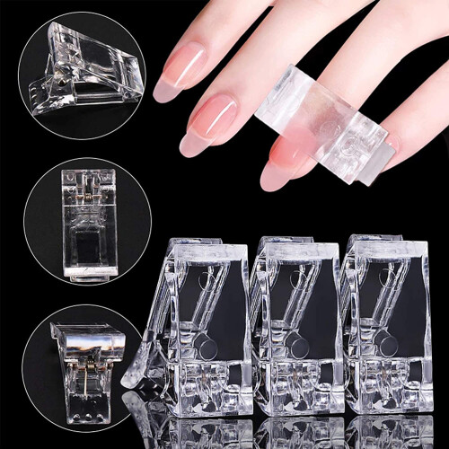 5x Nagelclipps Für Gel-Nagelformen UV Builder 2