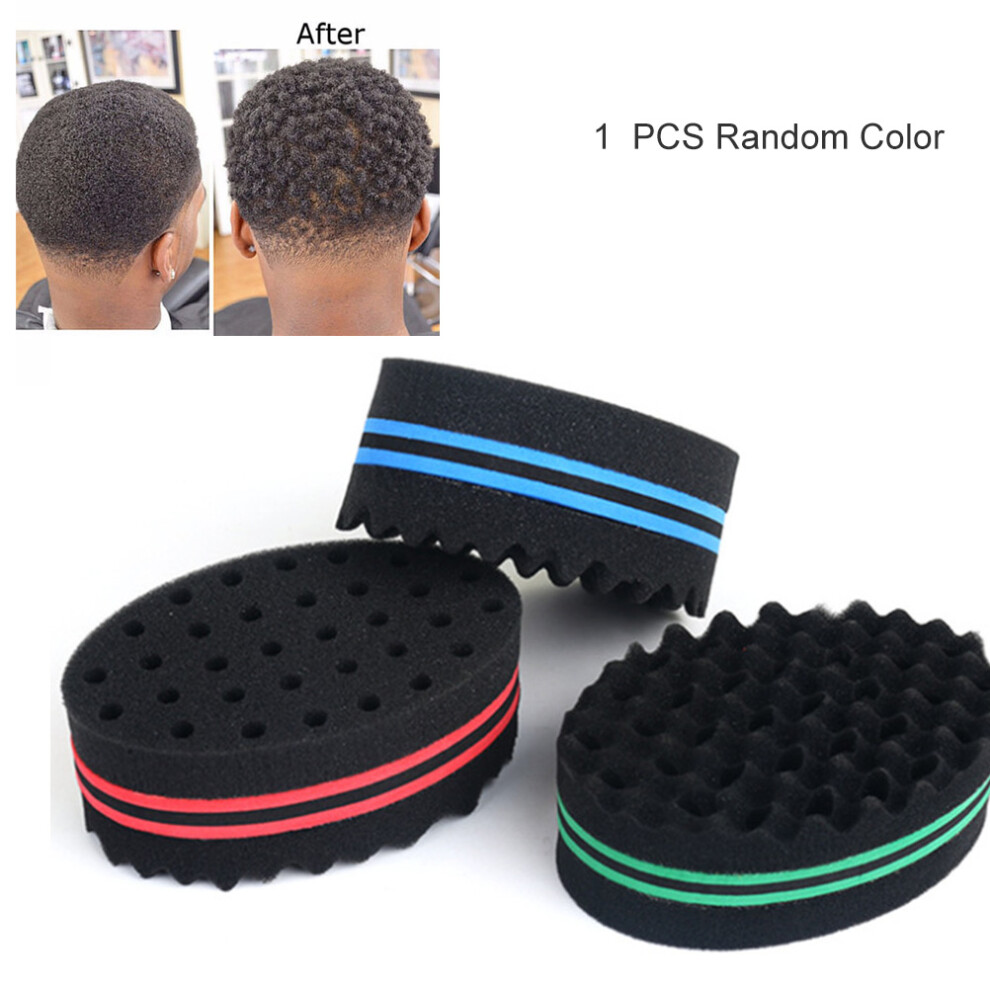 Oval Double Sided Hair Sponge Braid Dreadlock Wave Brush