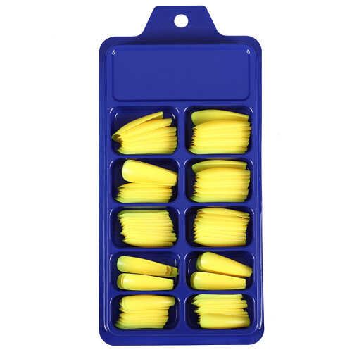 100 Stks Coffin Ballerina Nageltips Set