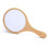 Vintage Wooden Hand Mirror Portable Hanging 1