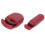 (Red) 2x Wimpernzange Set Tragbar Weitwinkel Rot 4