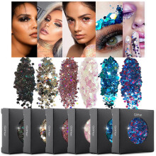 6 Colors Holographic Body Glitters for Nail Hair Eye Face