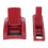 (Red) 2x Wimpernzange Set Tragbar Weitwinkel Rot 2