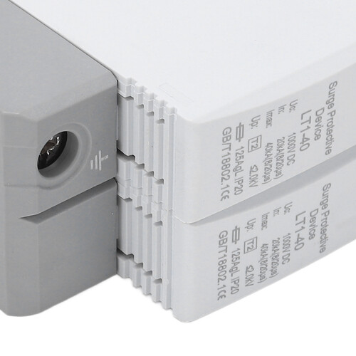 2P 40KA 1000V DC Surge Protector - Flame Retardant, IP20 2