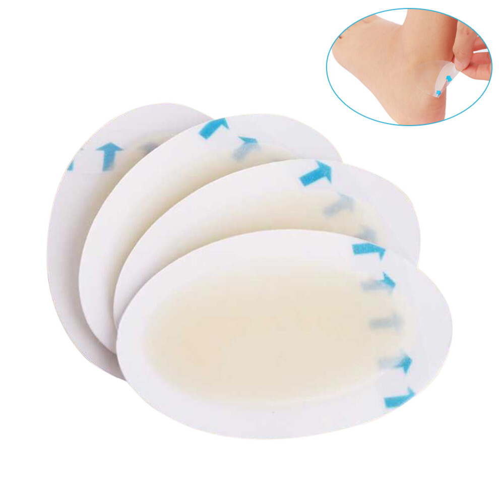 4Pcs Heel Blister Bandages Hydrocolloid Gel Cushions Prevent Rubbing