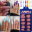 100 Stks Coffin Ballerina Nageltips Set 4