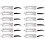 12pcs Eyebrow Shaping Tool Kit with Strap 2