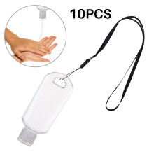 10PCS 50ML Transparent Hand Sanitizer Bottles