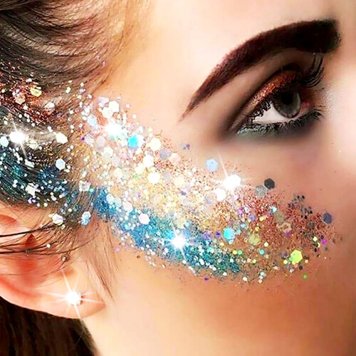Glitter Paillettes per Viso, Unghie, Corpo e Capelli 2