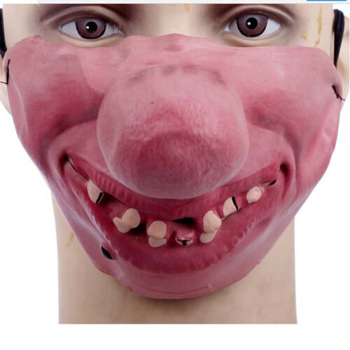 Grappig Laten Clowner Mask, Half Gezicht 1