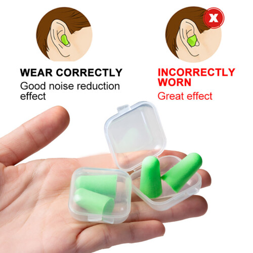 2 Coppie Tappi Orecchie Morbidi Antirumore Isolamento 1