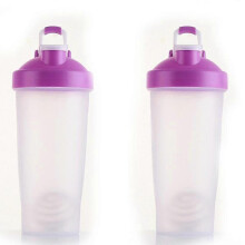(Purple) Plastic Protein Bottle For Meal Replacement Shakes And Smoothies, Drinks, Mixed Salads