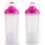 (Pink) Plastic Protein Bottle For Meal Replacement Shakes And Smoothies, Drinks, Mixed Salads 1