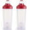 (red) Plastic Protein Bottle For Meal Replacement Shakes And Smoothies, Drinks, Mixed Salads 1