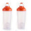 (orange) Plastic Protein Bottle For Meal Replacement Shakes And Smoothies, Drinks, Mixed Salads 1