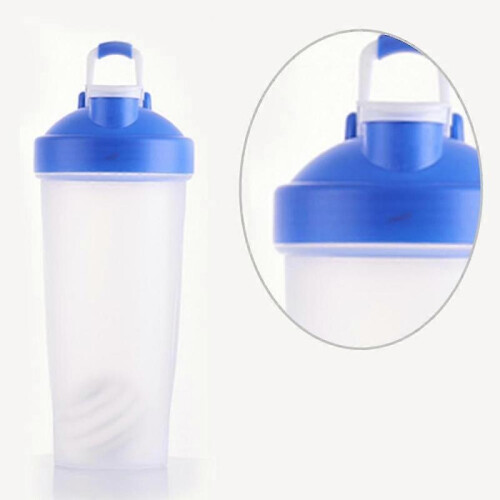 (blue) Plastic Protein Bottle For Meal Replacement Shakes And Smoothies, Drinks, Mixed Salads 2