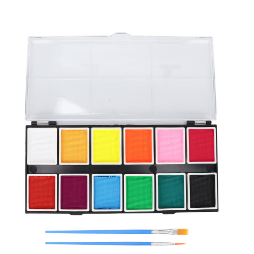 Face Paint Kit 12 Colors Cosmetic Grade Quick Drying 120g Paste 1