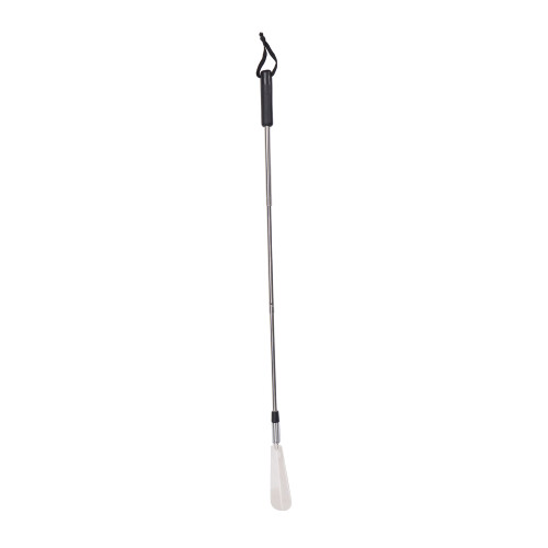 Stainless Steel Shoe Horn Handle Stretchable Portable Helper Stick 1