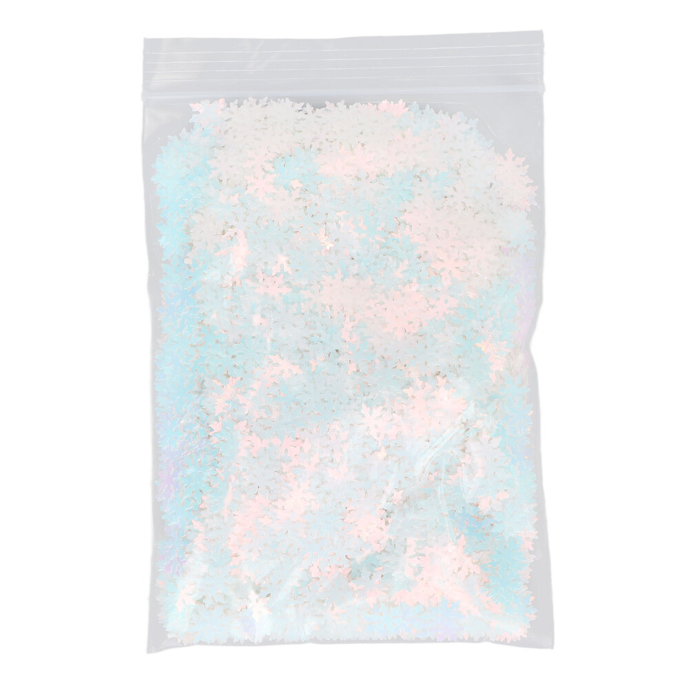 Light Snowflake Nail Glitter Sequins 1.8Oz For Party