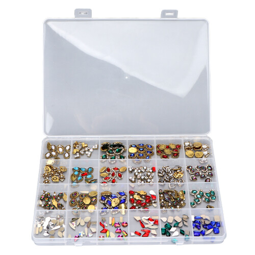 24er Gitter Strass DIY Nagelkunstzubehör