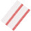 (Red) 50Pcs Disposable Eyelash Brushes ABS Red 3