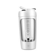 650ml Electric Protein Shaker Bottle Mixer Cups USB Rechargeable for Fitness White