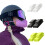 Face Cover Holder for Ski Helmet Easy Mount on Strap 5