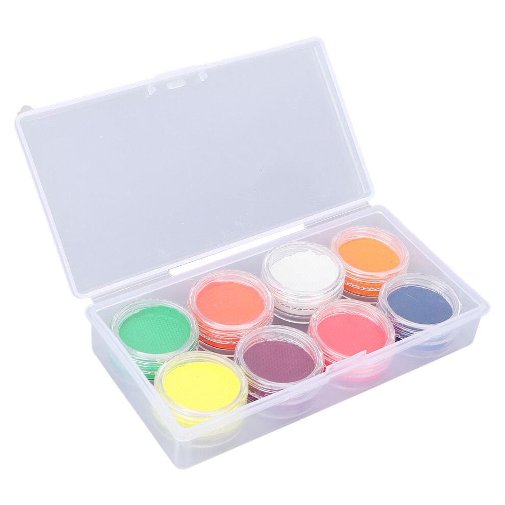 Face Body Paint Kit 8 Colors Hypoallergenic Water Soluble DIY