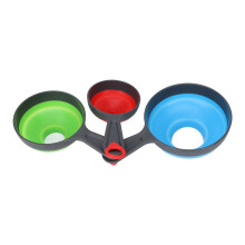 Opvouwbaar Inmaaktrechter PP Silicone Clip 3 Maten