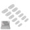504pcs Extra Long Frosted Oval Thin Full Cover Transparent Nail Tips 5