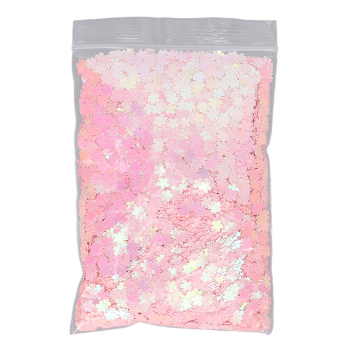Cherry Shape Glitter Flakes Nail Art 50g Pink