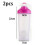 (Pink) Plastic Protein Bottle For Meal Replacement Shakes And Smoothies, Drinks, Mixed Salads 2