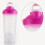(Pink) Plastic Protein Bottle For Meal Replacement Shakes And Smoothies, Drinks, Mixed Salads 3