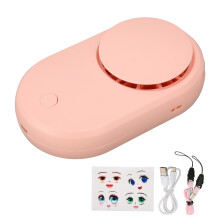 (Pink) Wimperntrockner 3 Stufen USB leise ohne Blatt