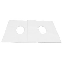 (White) 100x Gesichtsliegenauflagen weiß atmungsaktiv wasserabsorbierend