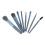 (Blue) 8pcs Makeup Brushes Set Portable Blending Face Powder Brushes 4