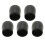 (Black) 5x dikke rubberen krukspitsen 3
